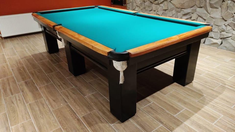 Profesional patas cuadradas, paño turquesa